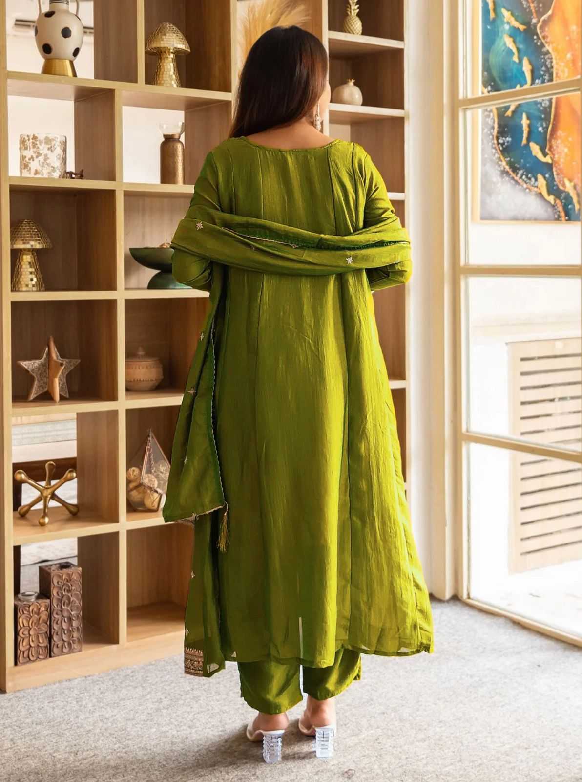 Vichitra Silk Designer Kurti