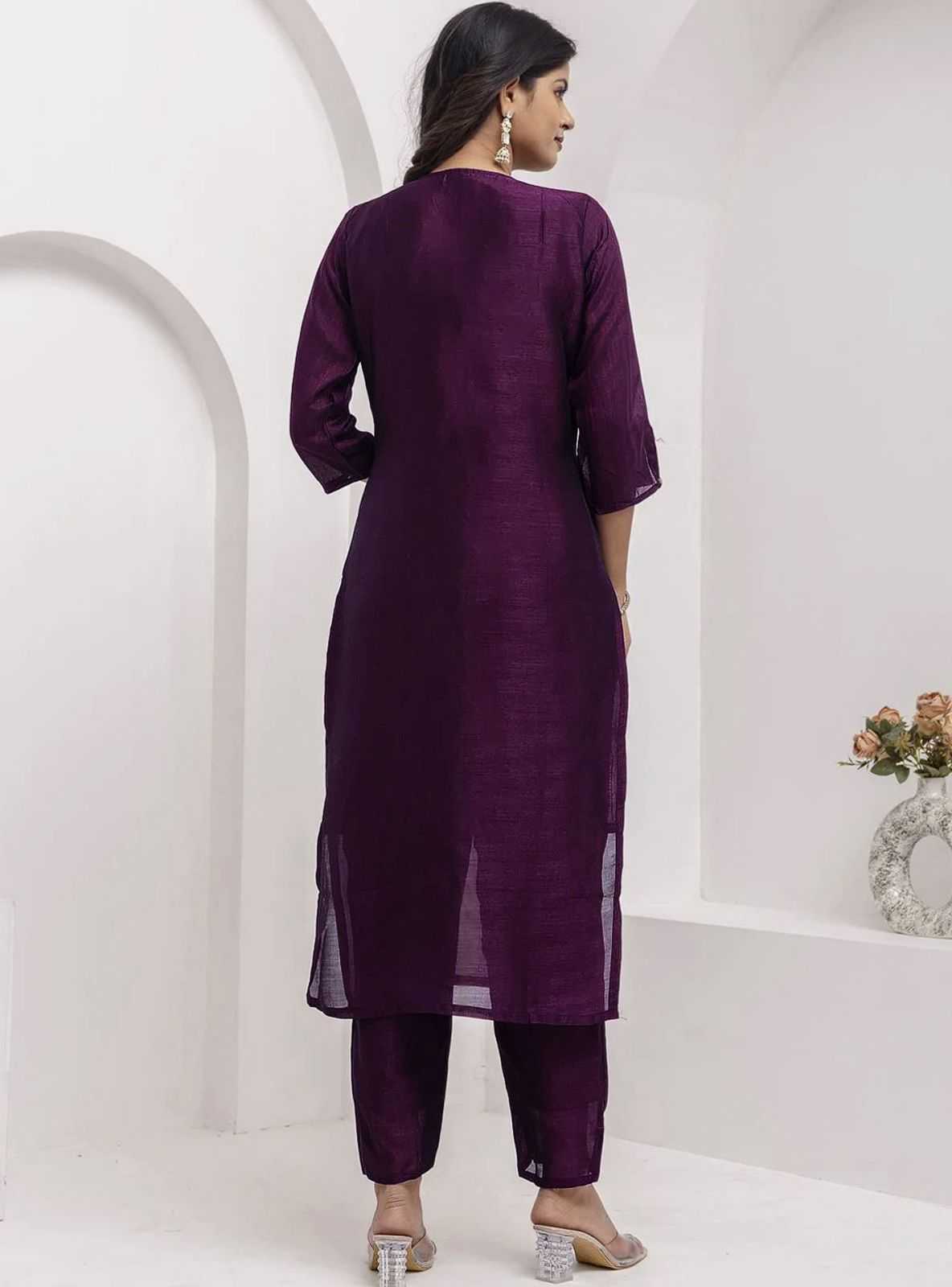Vichitra Silk Designer Kurti