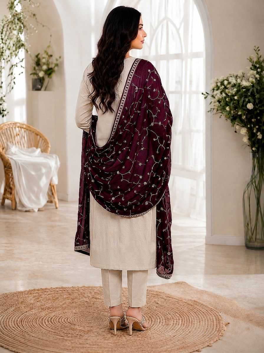 Heavy Roman Silk Designer Kurti