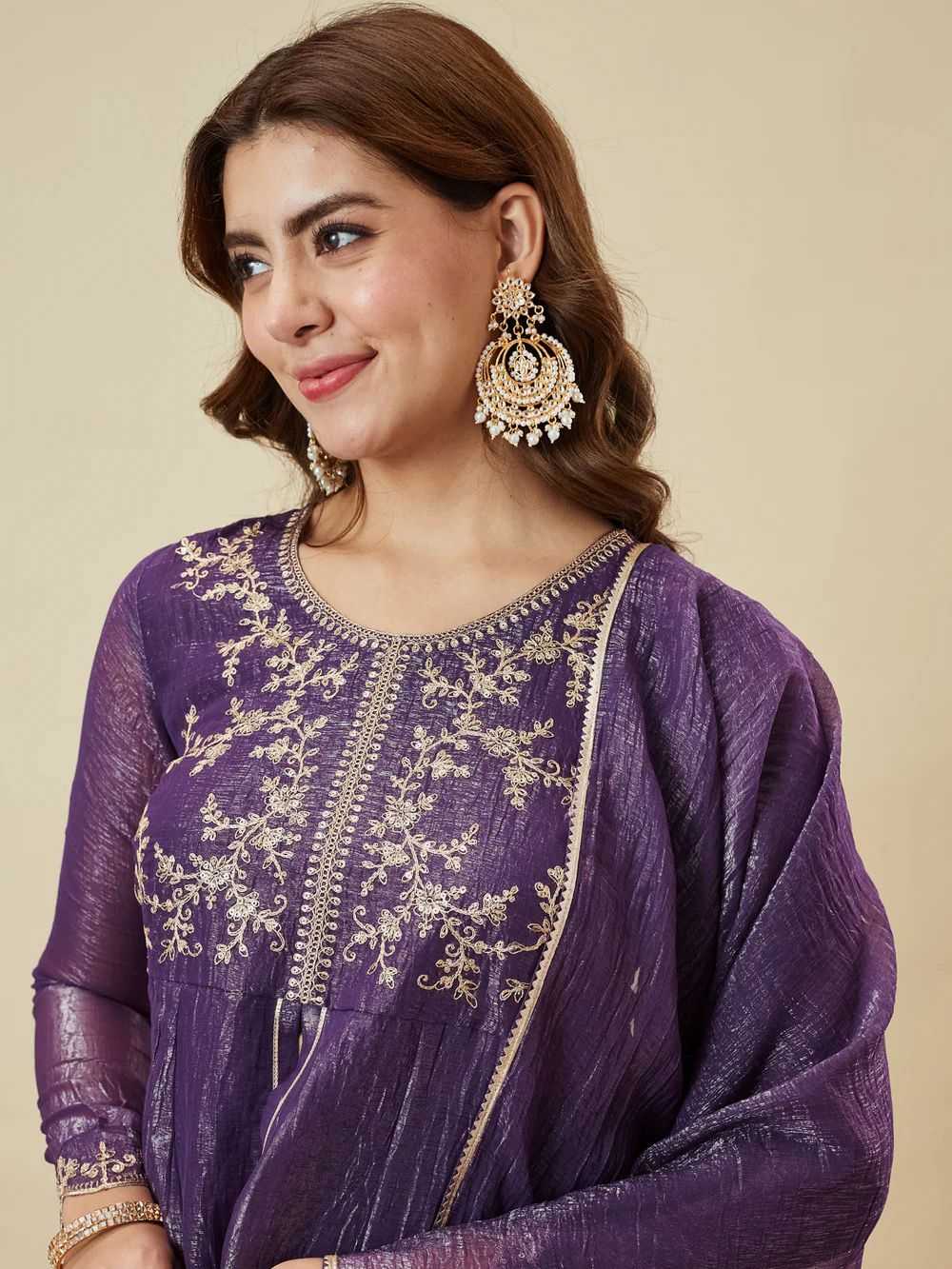 Crush Silk Designer Kurti