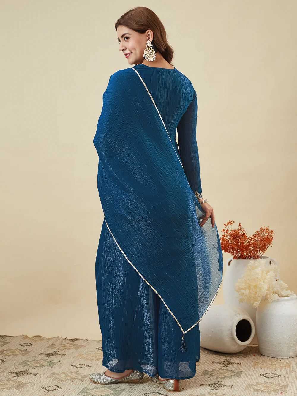 Crush Silk Designer Kurti