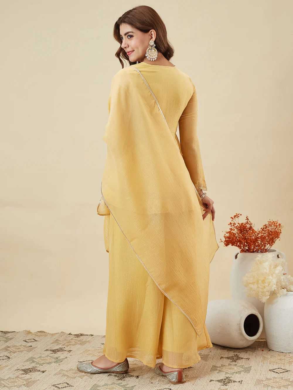 Crush Silk Designer Kurti