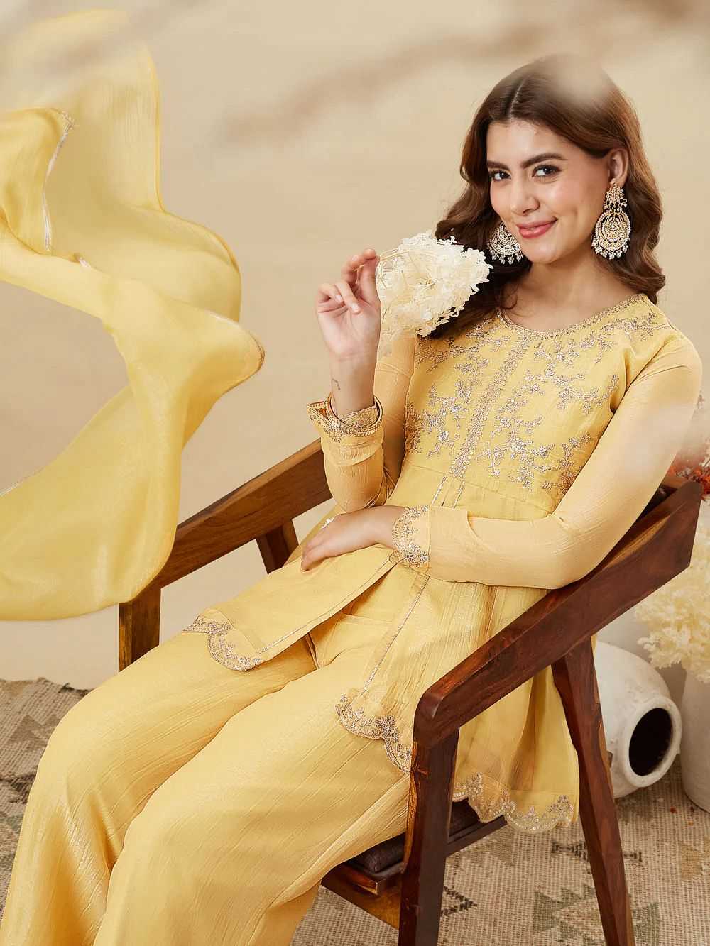 Crush Silk Designer Kurti