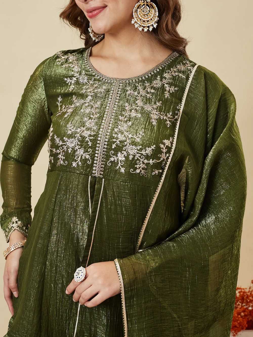 Crush Silk Designer Kurti
