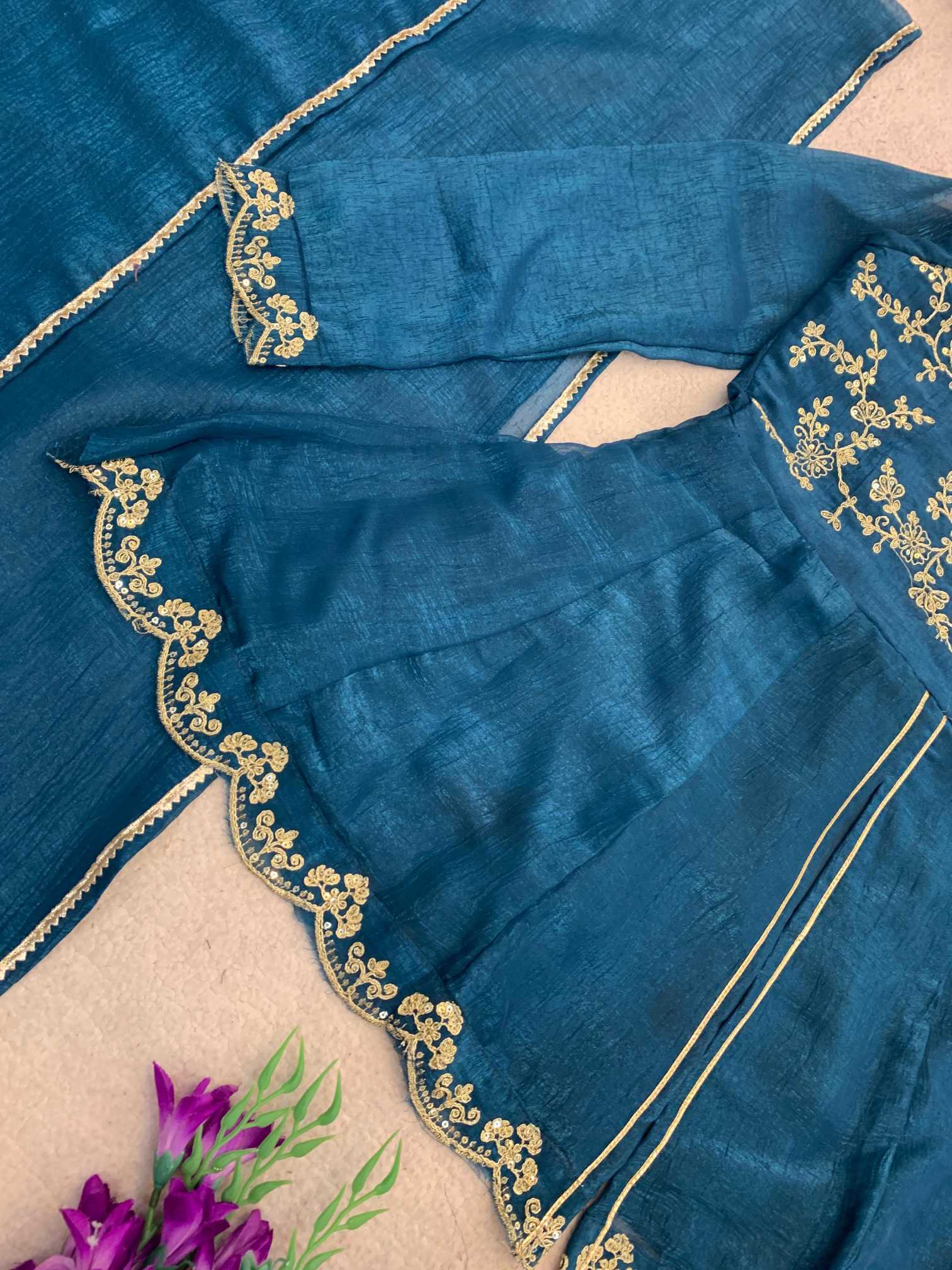 Crush Silk Designer Kurti