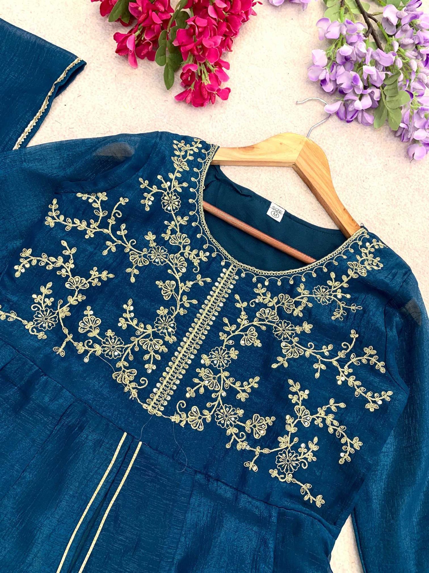Crush Silk Designer Kurti