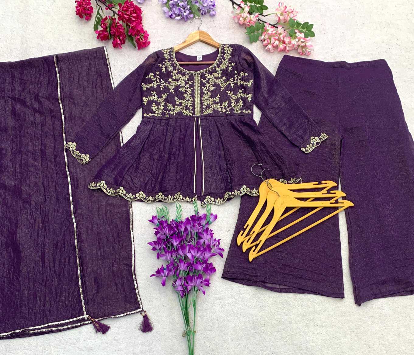 Crush Silk Designer Kurti