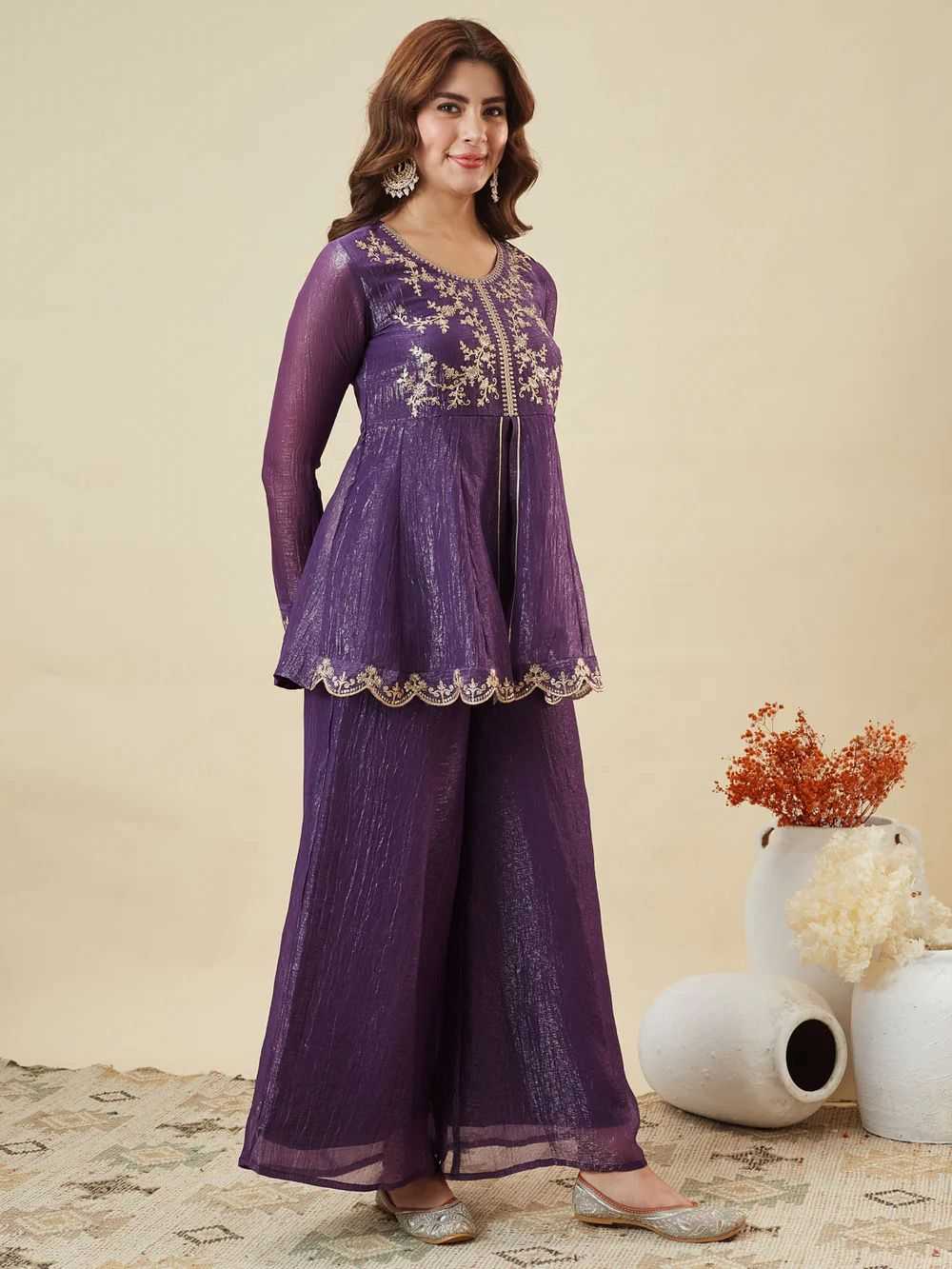 Crush Silk Designer Kurti