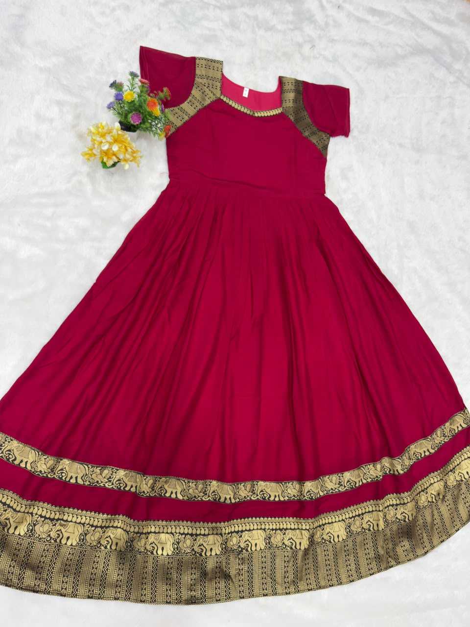 Vichitra Silk Party Gown