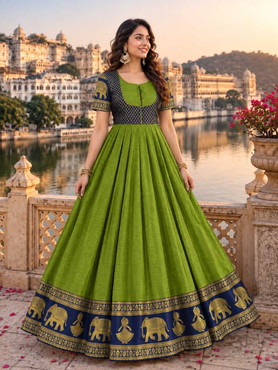 Soft Cotton Fancy Gown