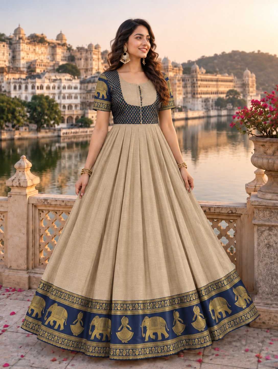 Soft Cotton Fancy Gown