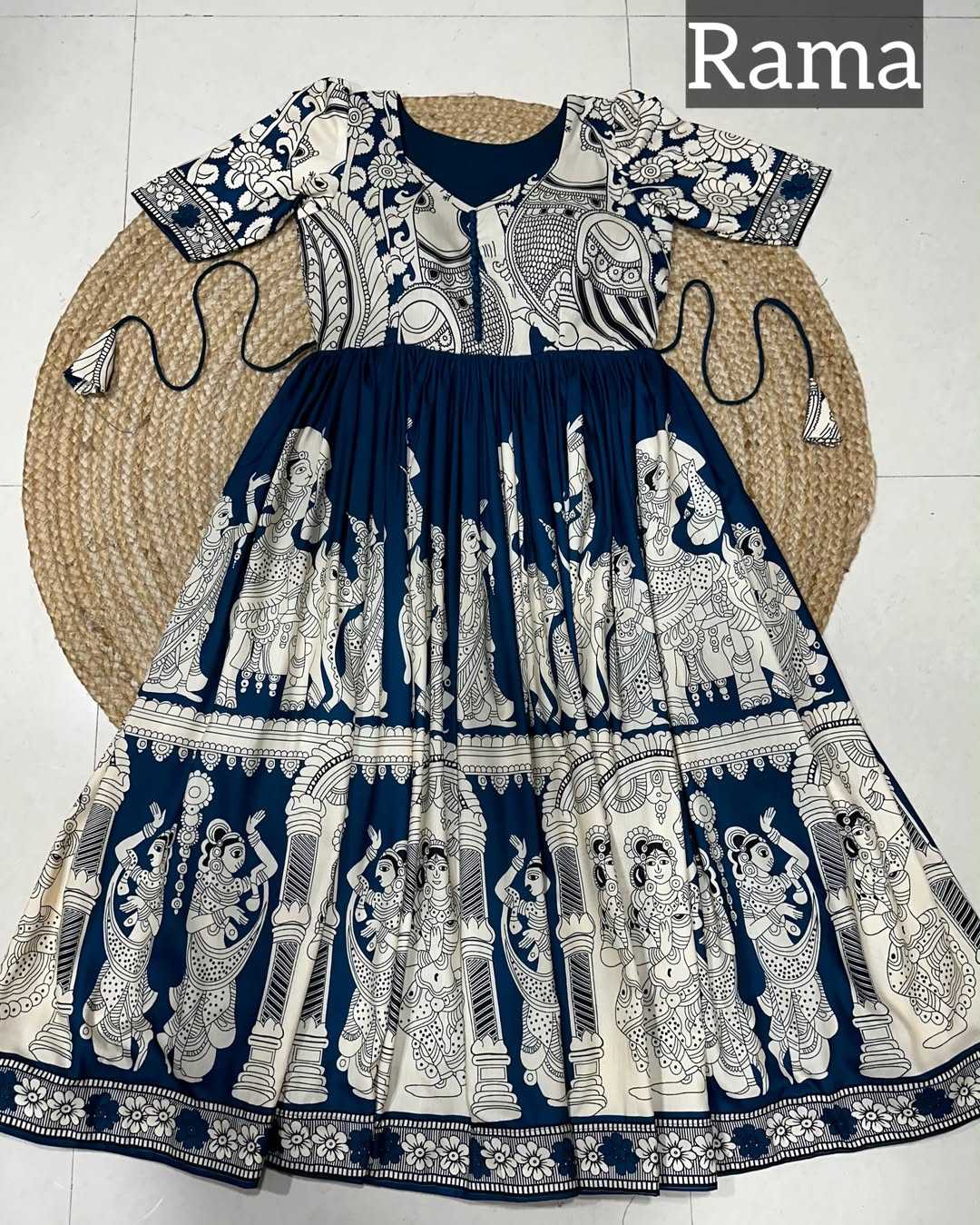Maslin Printed Gown