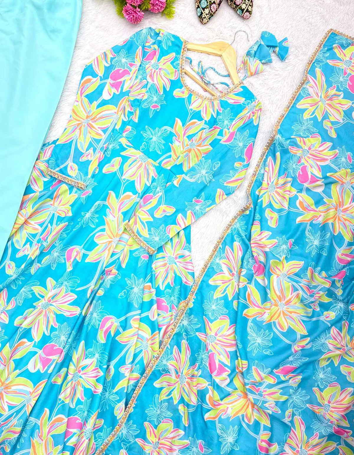 Heavy Muslin Printed Gown
