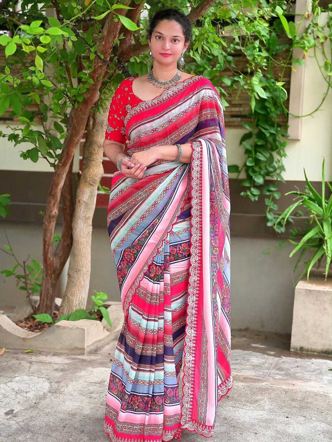 Georgette Fancy Saree