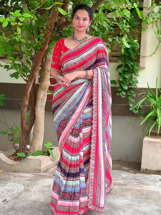 Georgette Fancy Saree