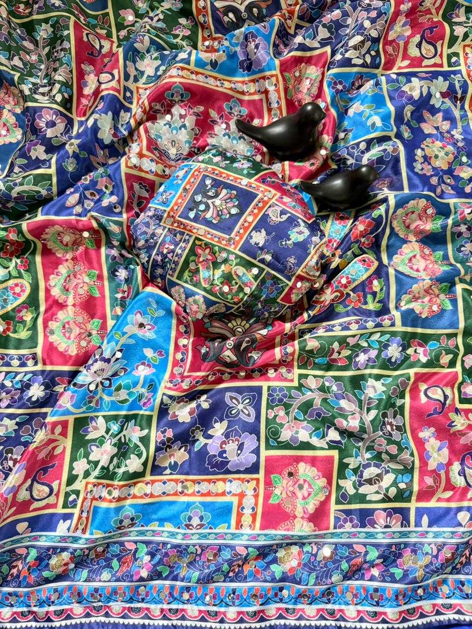 Chinon Silk Party Wear Saree