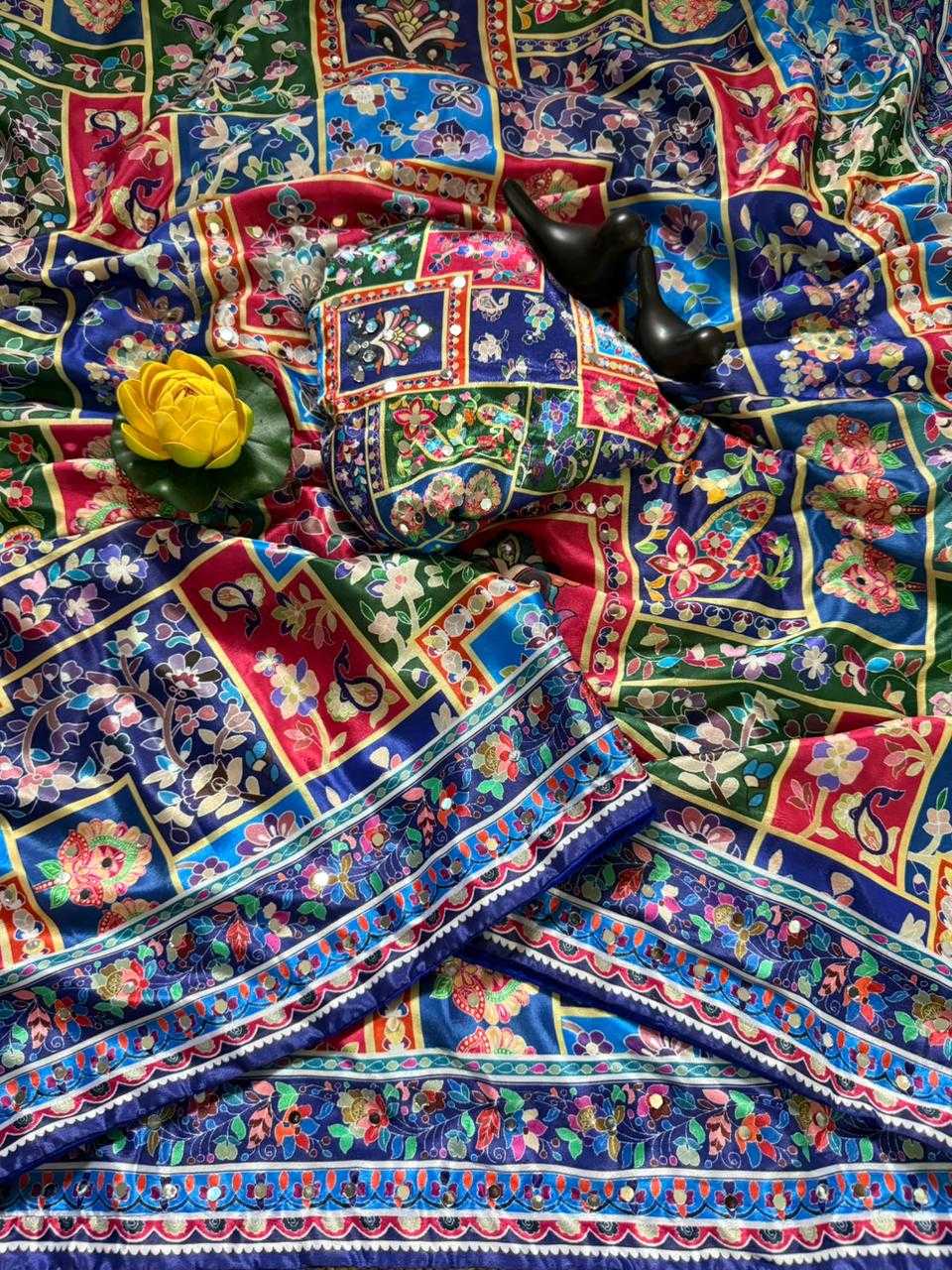 Chinon Silk Party Wear Saree