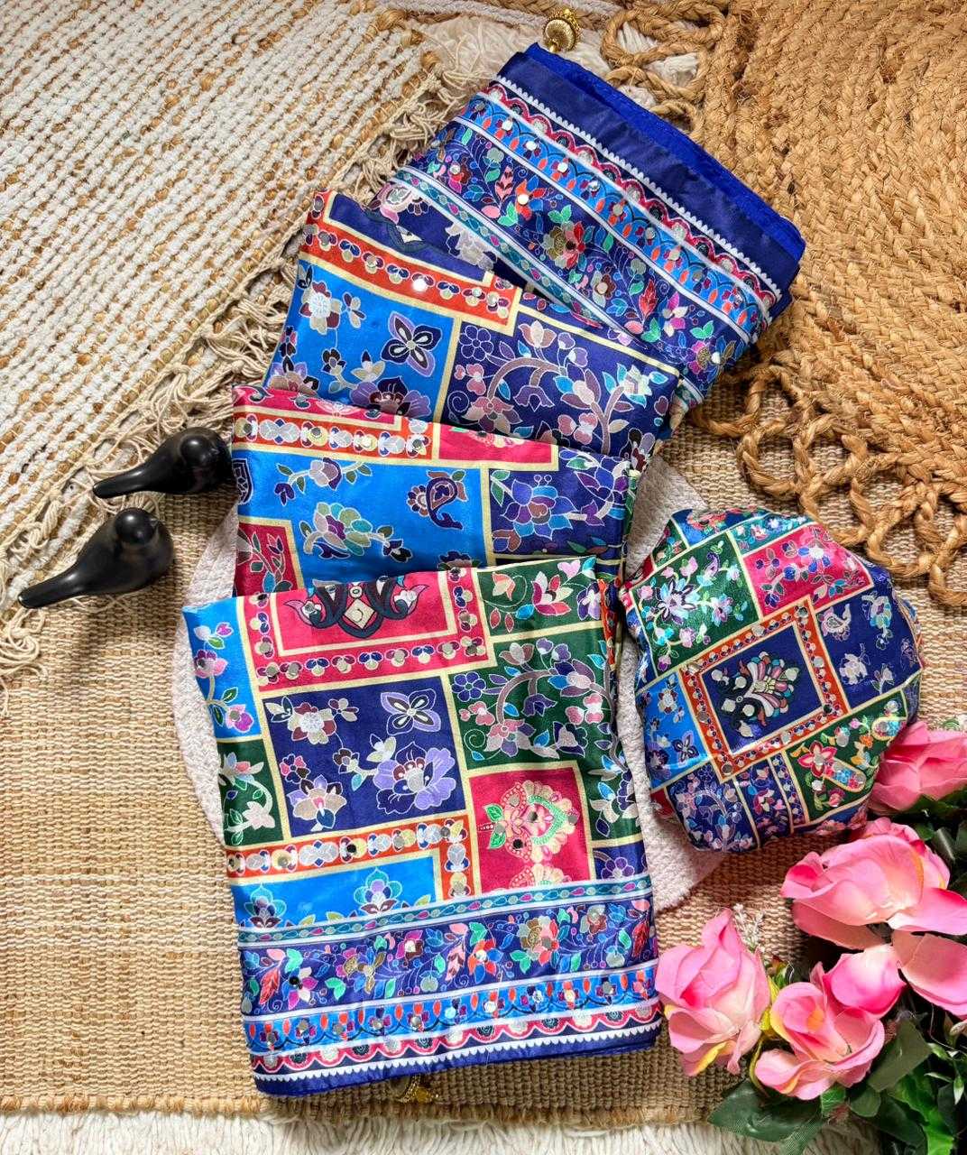 Chinon Silk Party Wear Saree