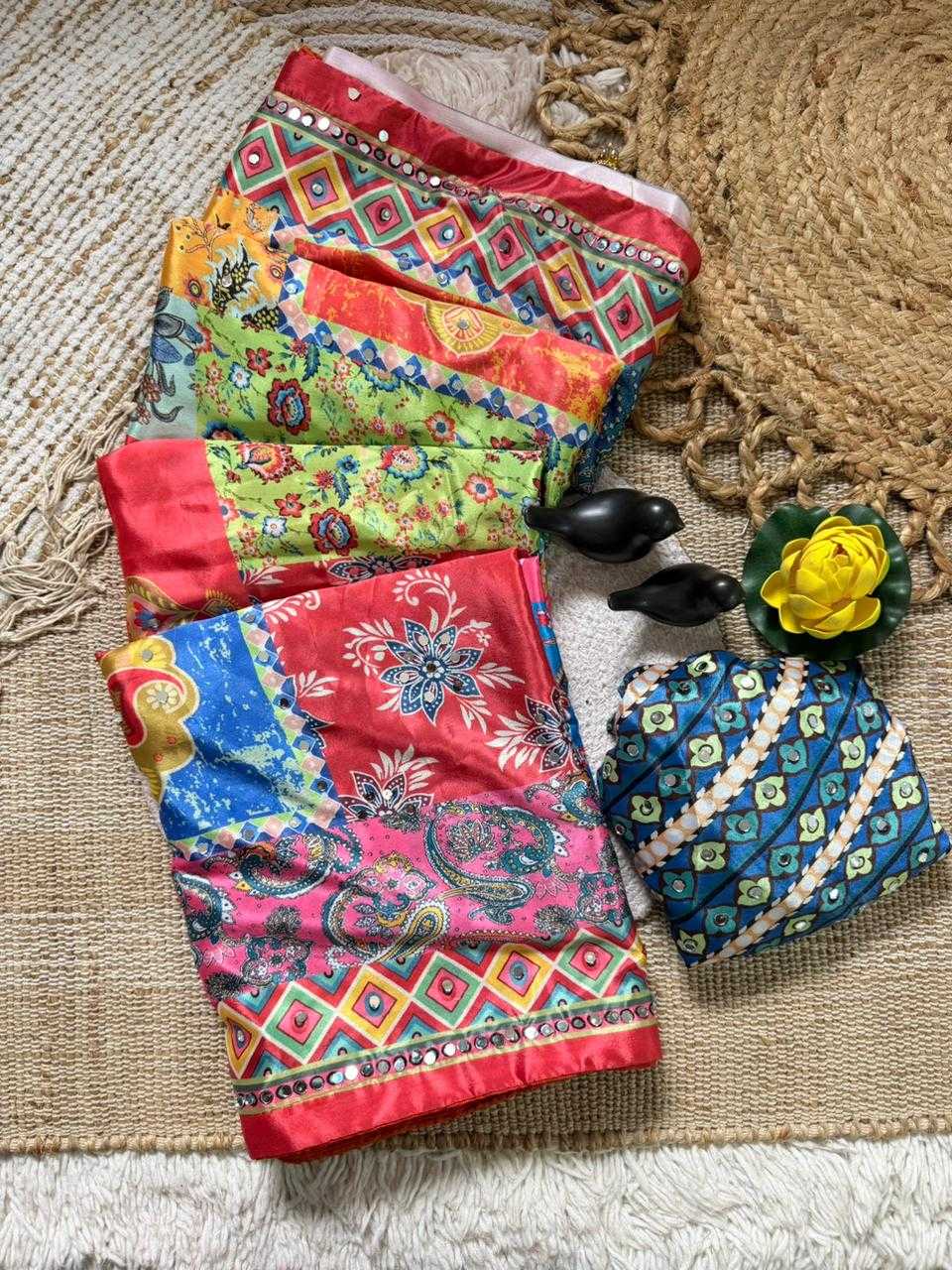 Chinon Silk Party Wear Saree