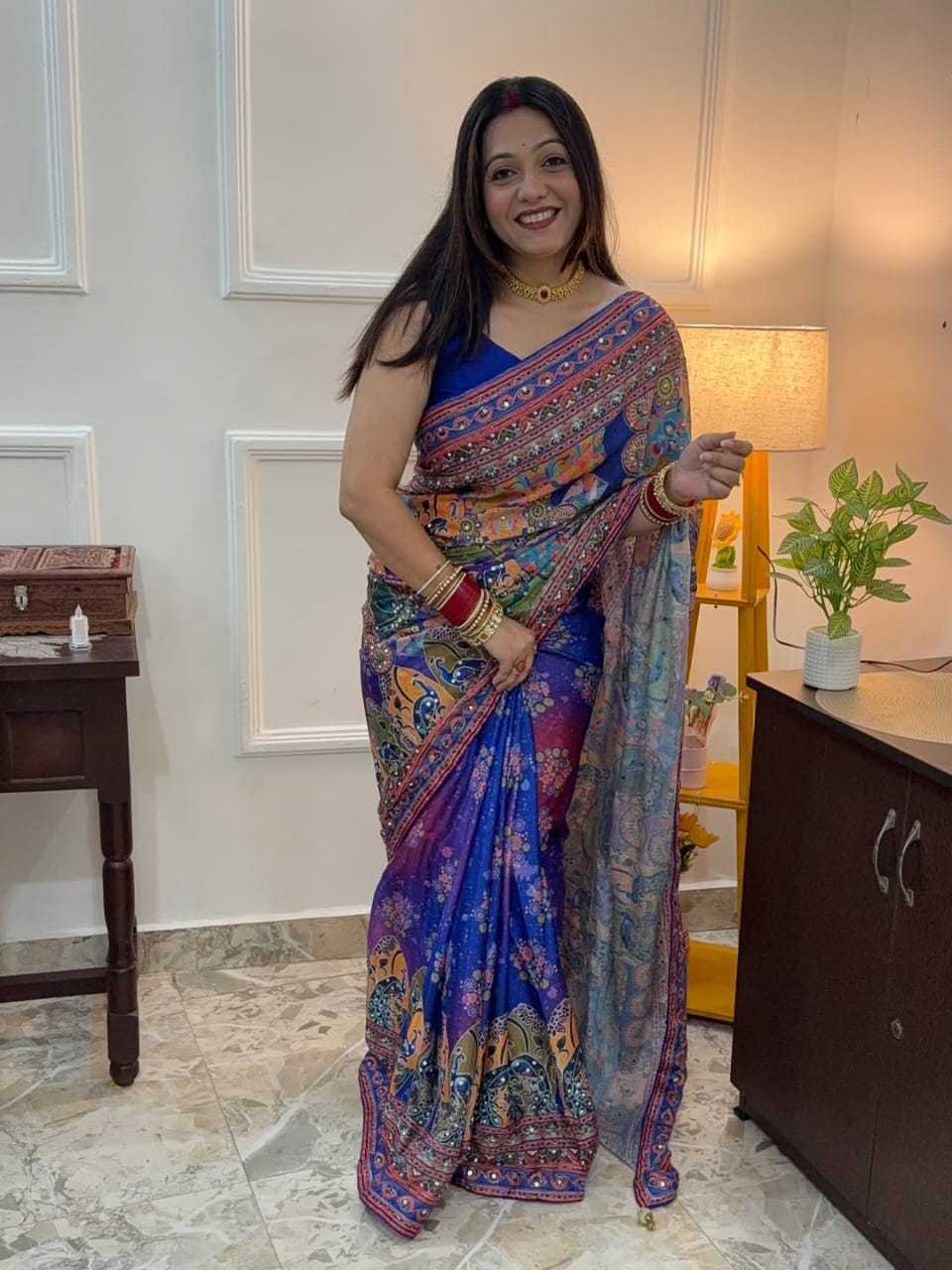 Chinon Silk Fancy Saree