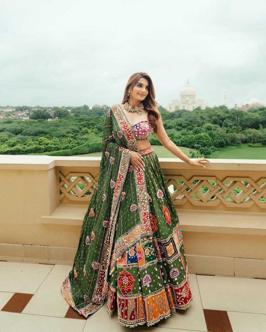 Navratri Muslin Cotton Designer Lehenga