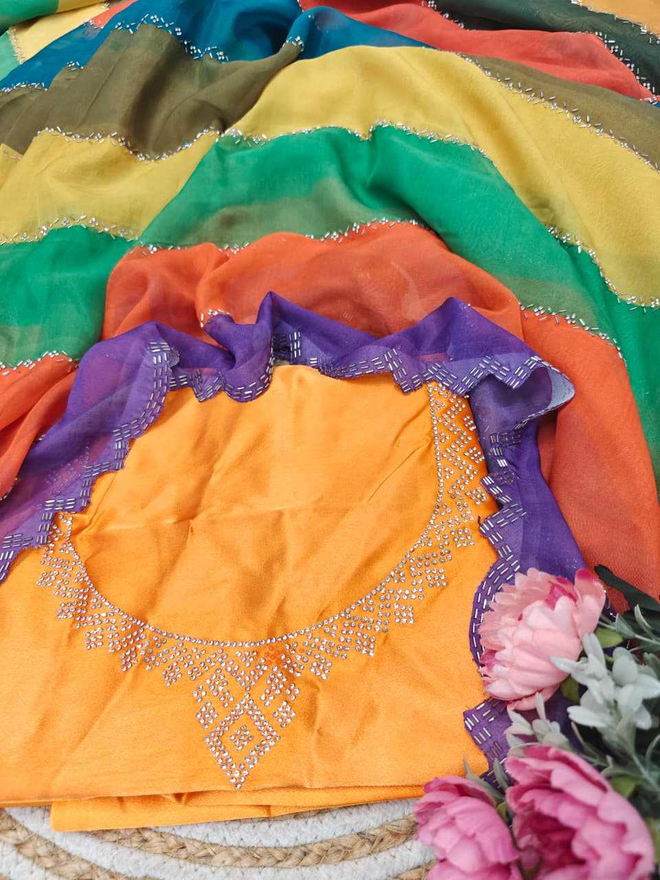Tabby Silk Designer Saree