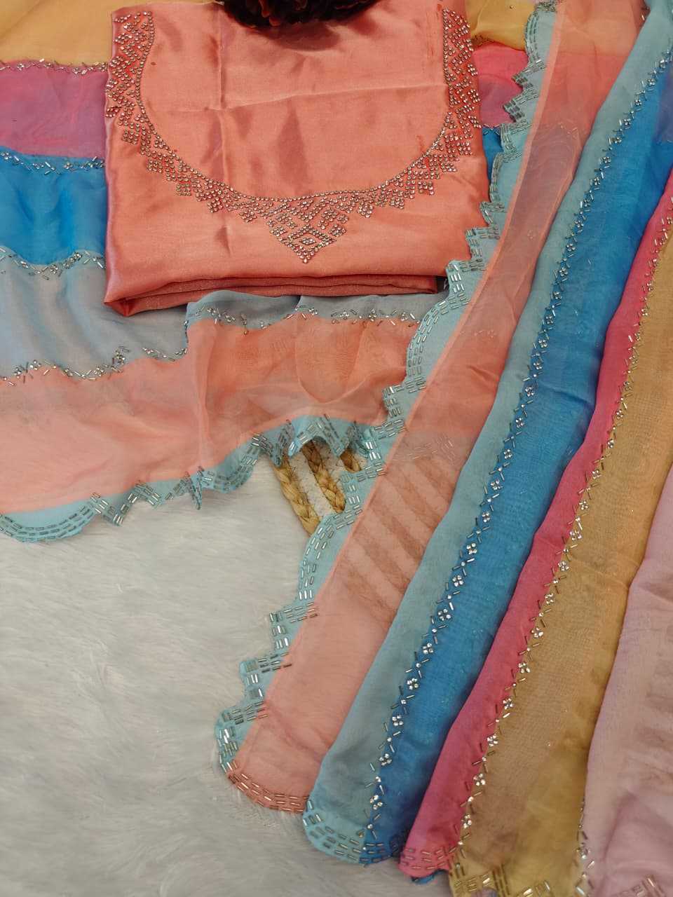 Tabby Silk Designer Saree