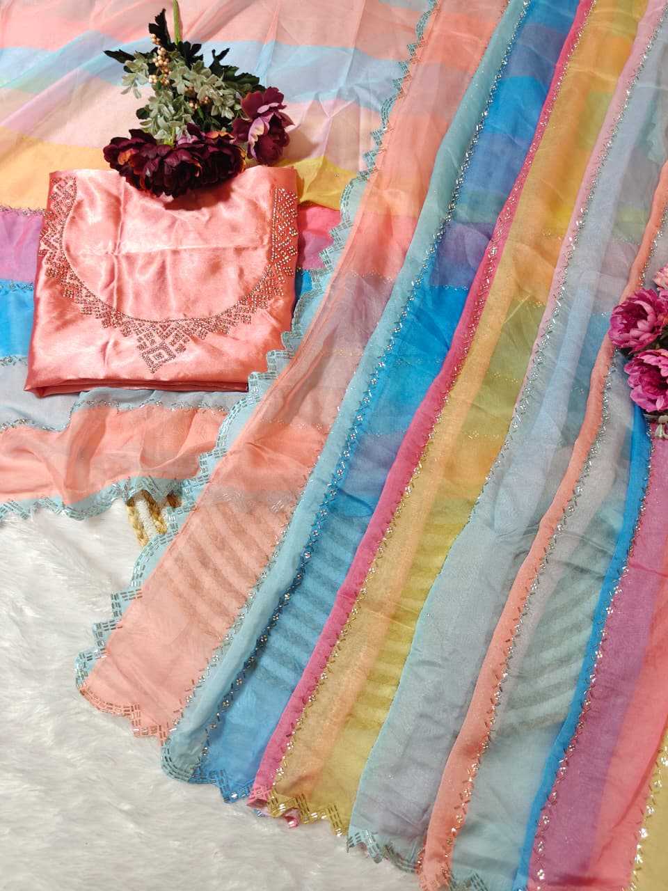 Tabby Silk Designer Saree