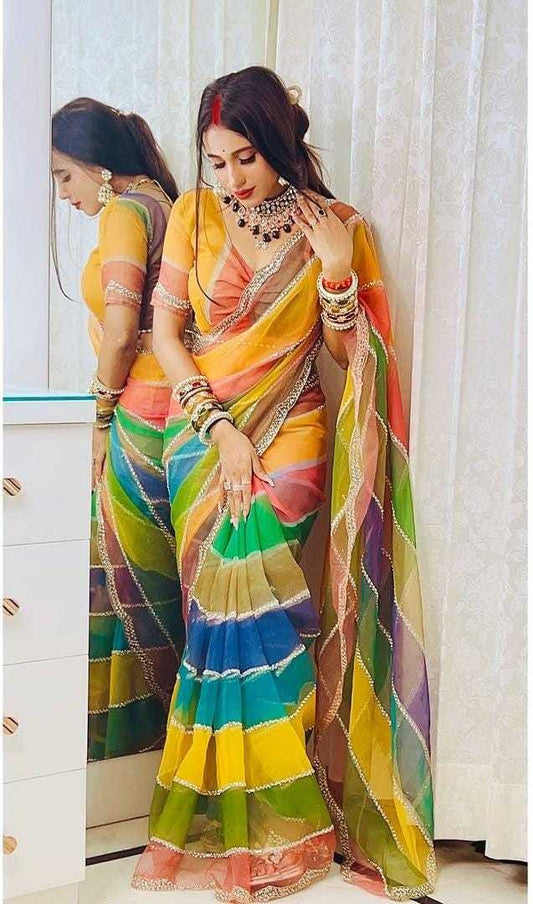 Tabby Silk Party Wear Saree