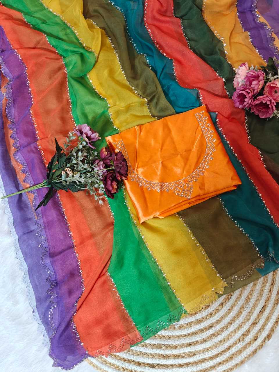 Tabby Silk Party Wear Saree