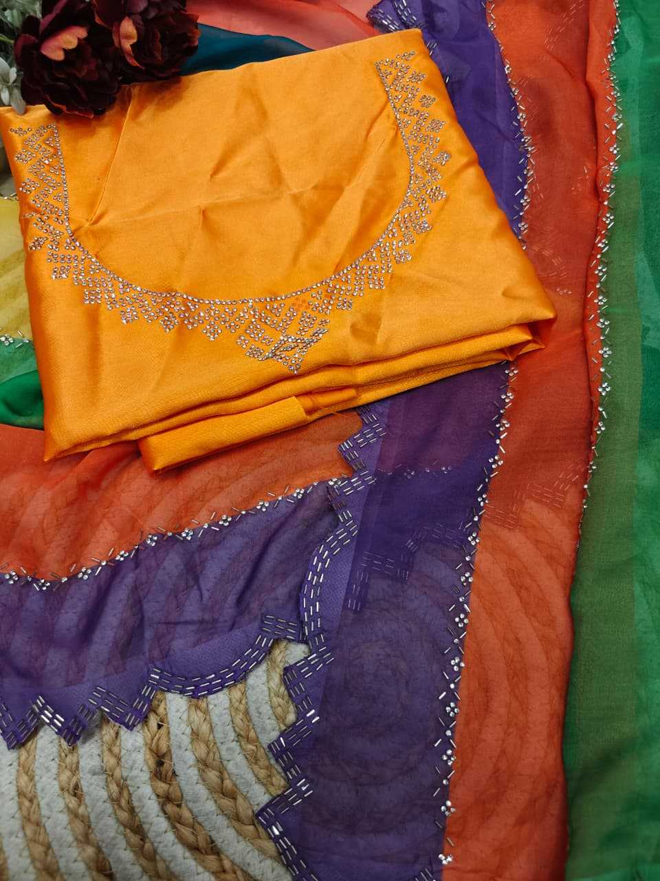 Pankh Tabby Silk Printed Saree