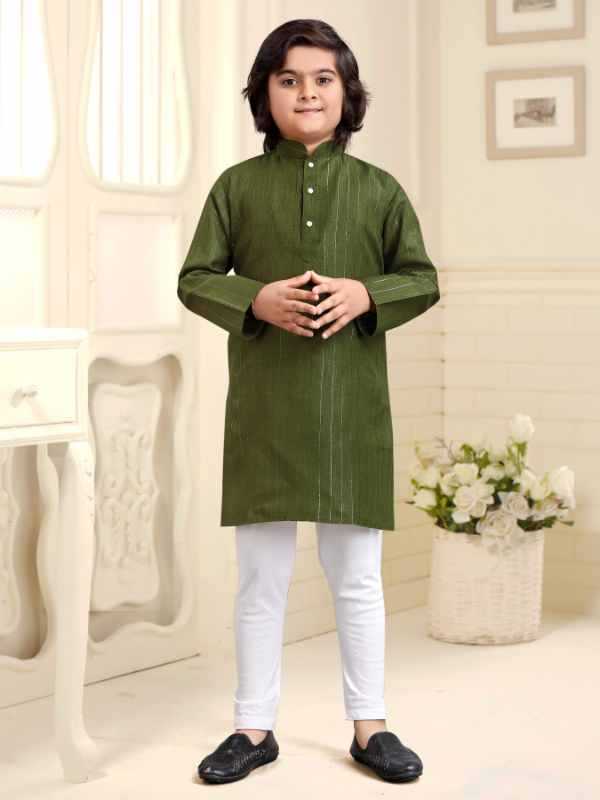 Diwali Pure Cotton Boys Kurta Pyjama