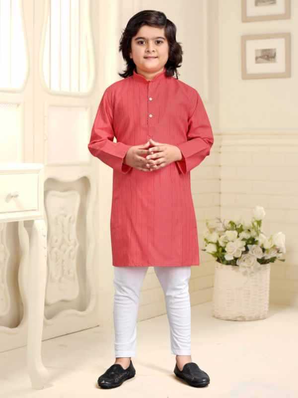 Diwali Pure Cotton Boys Kurta Pyjama