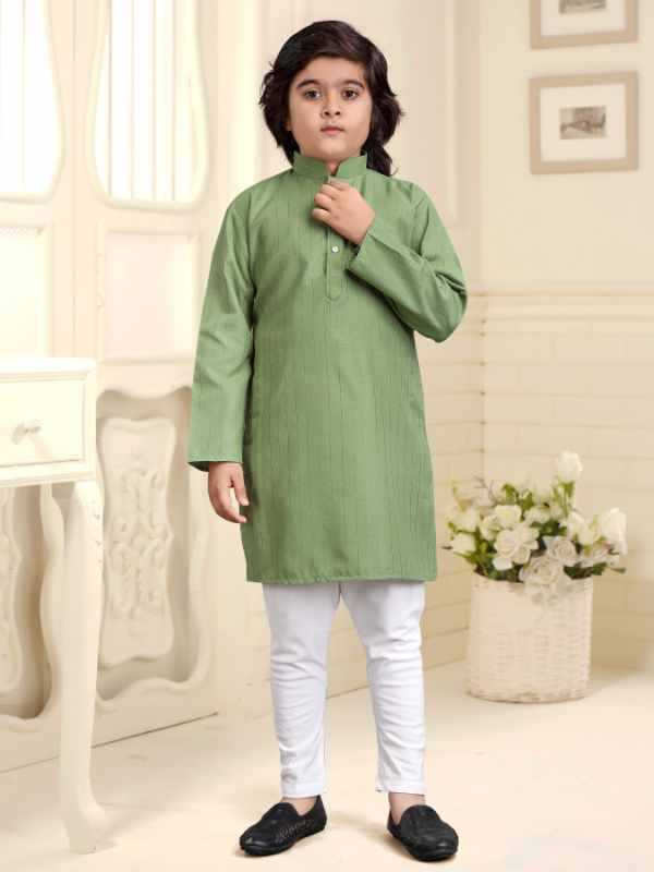 Diwali Pure Cotton Boys Kurta Pyjama