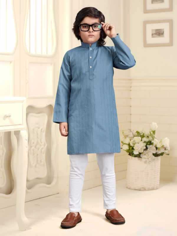 Diwali Pure Cotton Boys Kurta Pyjama