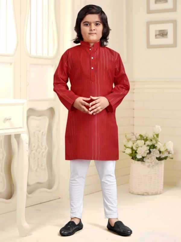 Diwali Pure Cotton Boys Kurta Pyjama