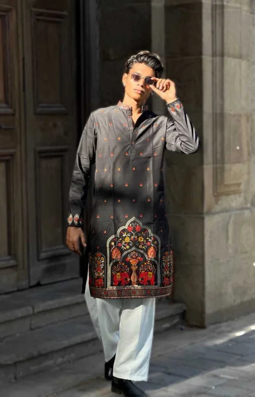 Royal Premium Silk Embroidered Kurta Pajama
