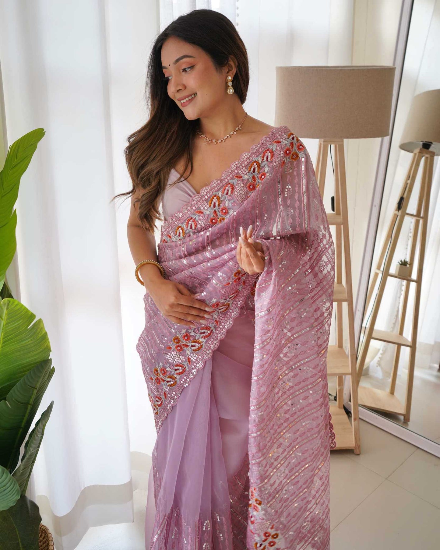 Organza Silk Designer Saree