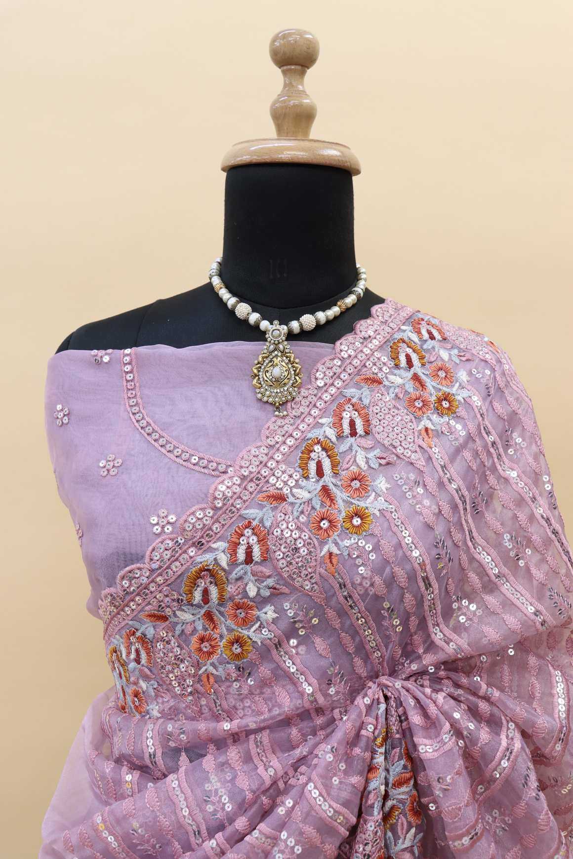 Organza Silk Designer Saree
