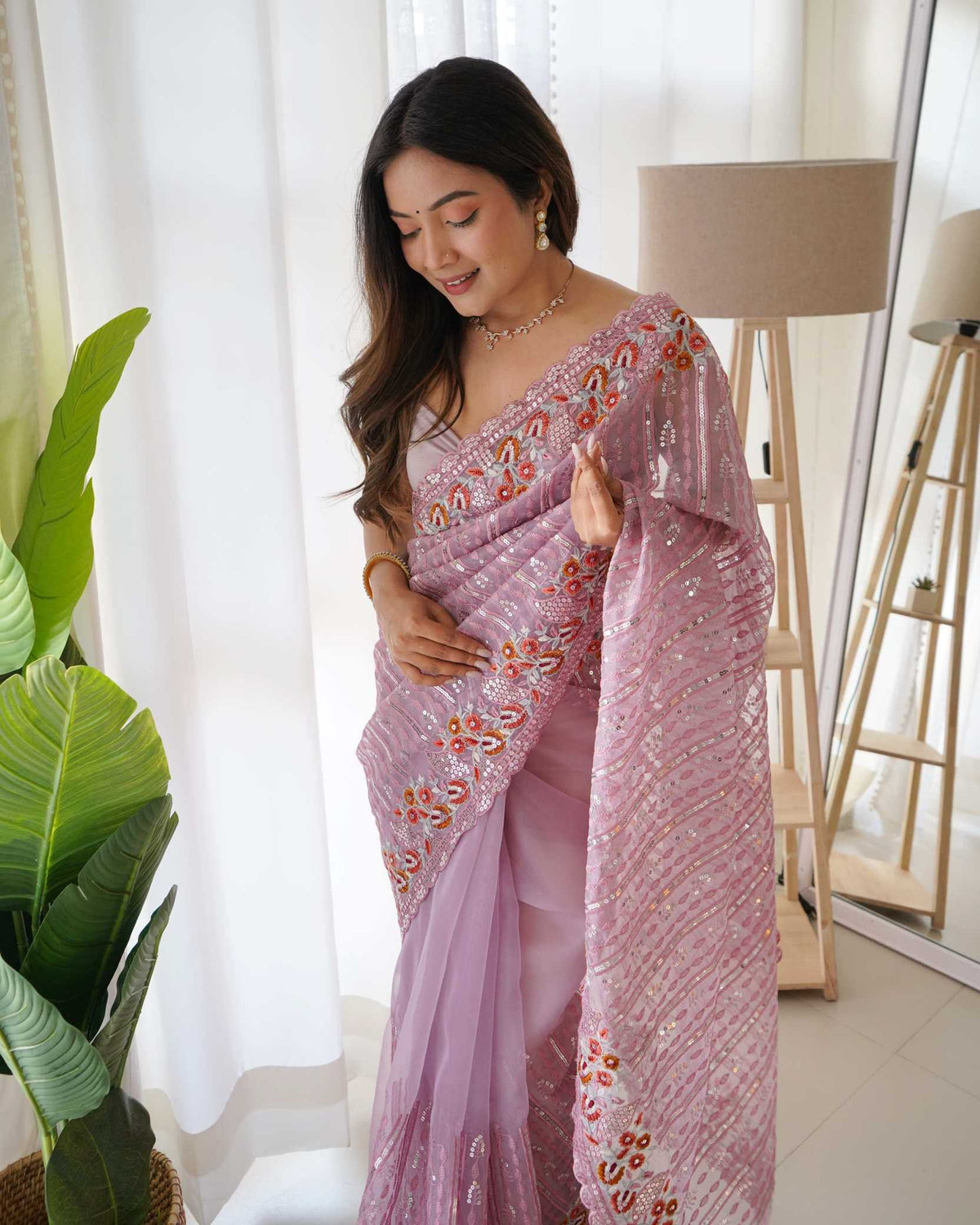 Organza Silk Designer Saree