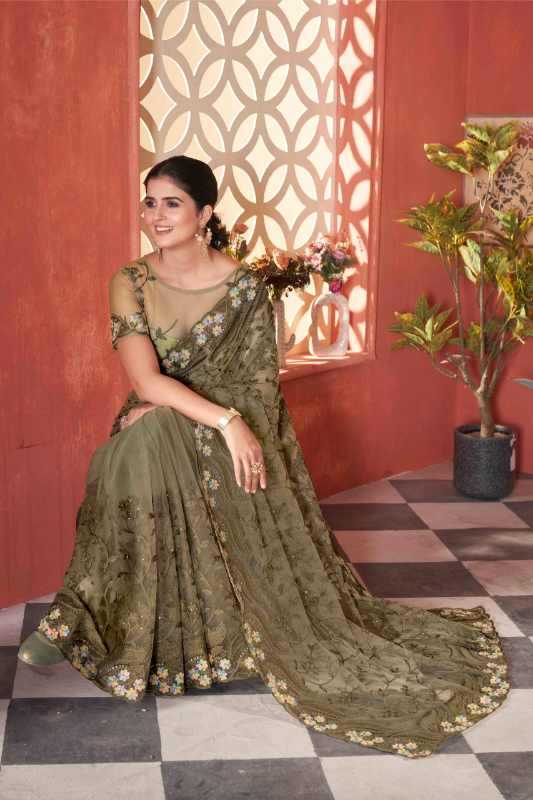 Butterfly Net Designer Saree