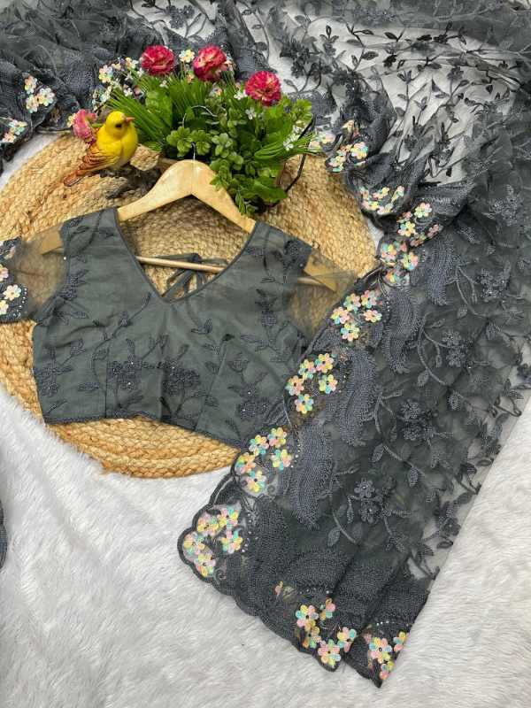 Butterfly Net Designer Saree