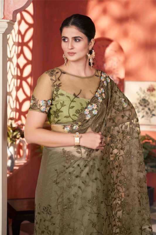 Butterfly Net Designer Saree