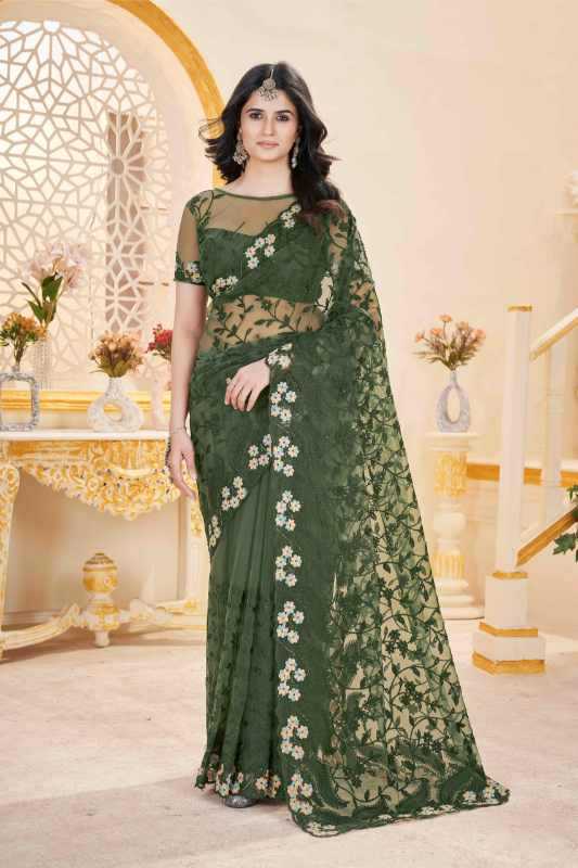 Butterfly Net Designer Saree
