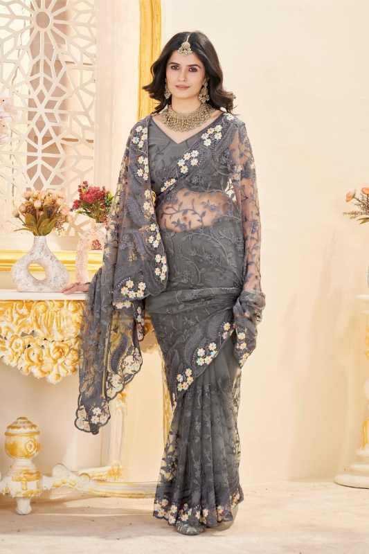Butterfly Net Designer Saree