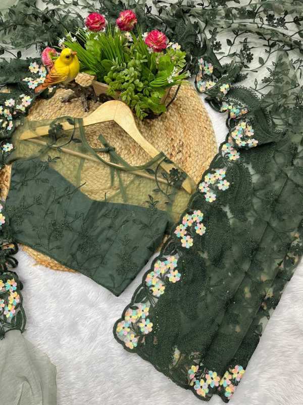 Butterfly Net Designer Saree