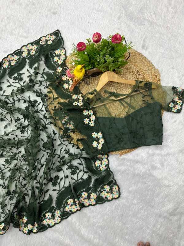 Butterfly Net Designer Saree