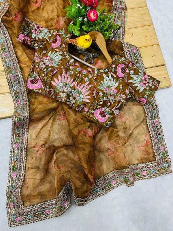 Organza Sequence Saree