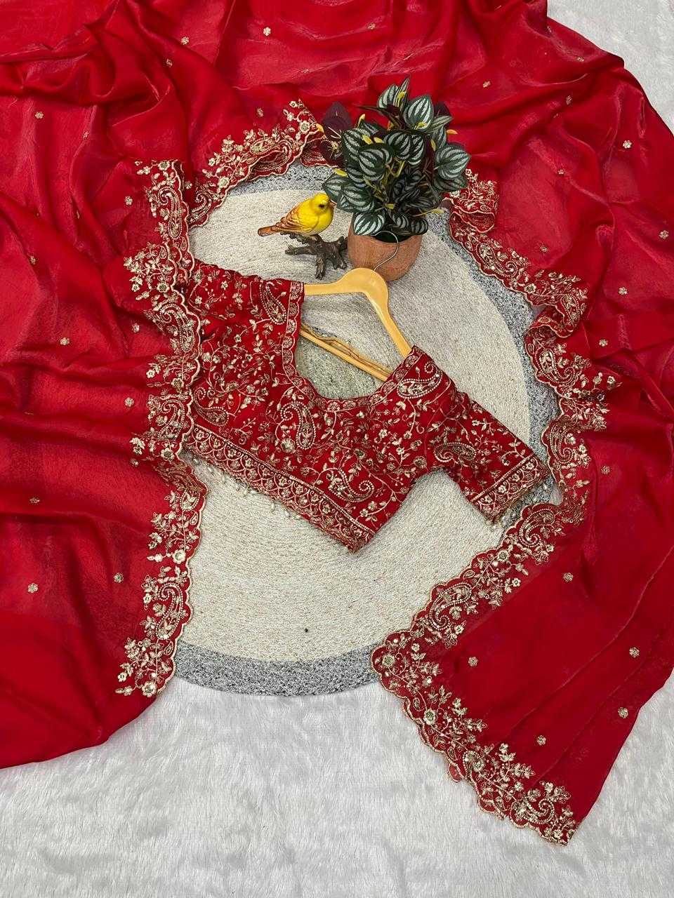 Satin Silk Designer Saree in In More