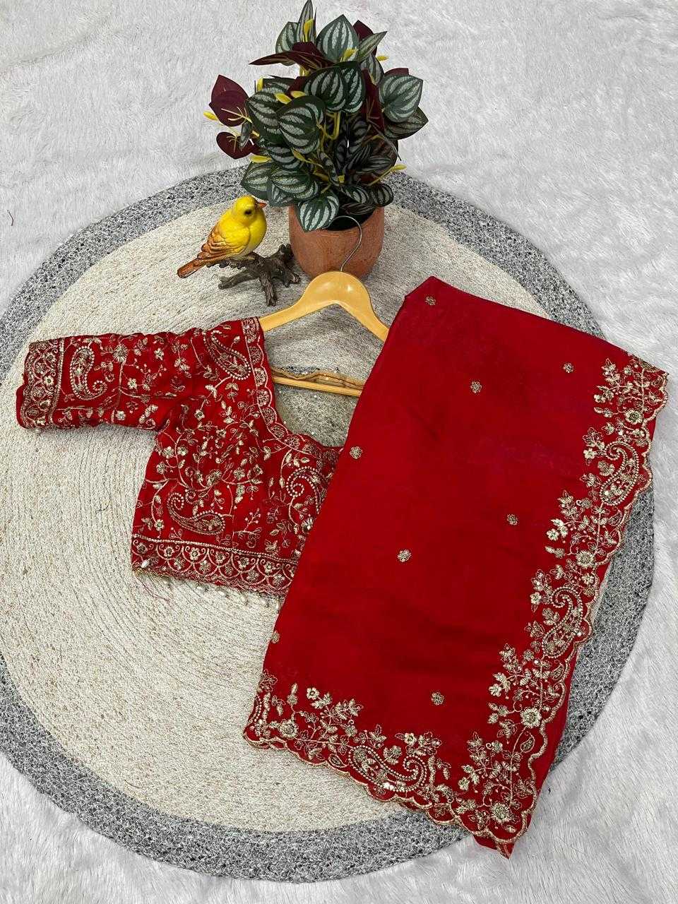 Satin Silk Designer Saree in In More